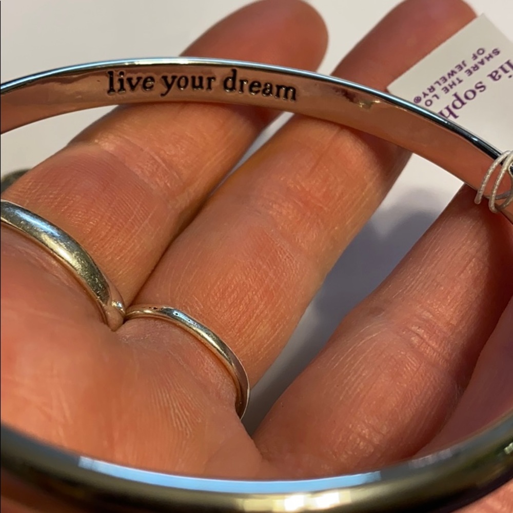 Lia Sophia “Live Your Dream” Mantra Bangle
